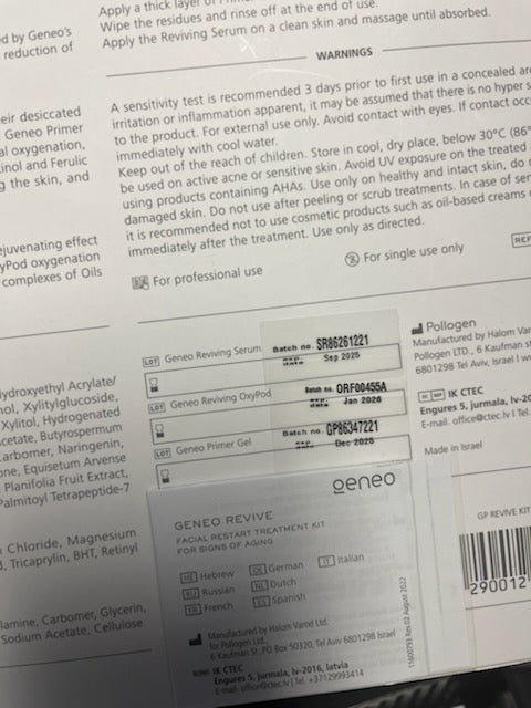 GeneoX Consumables